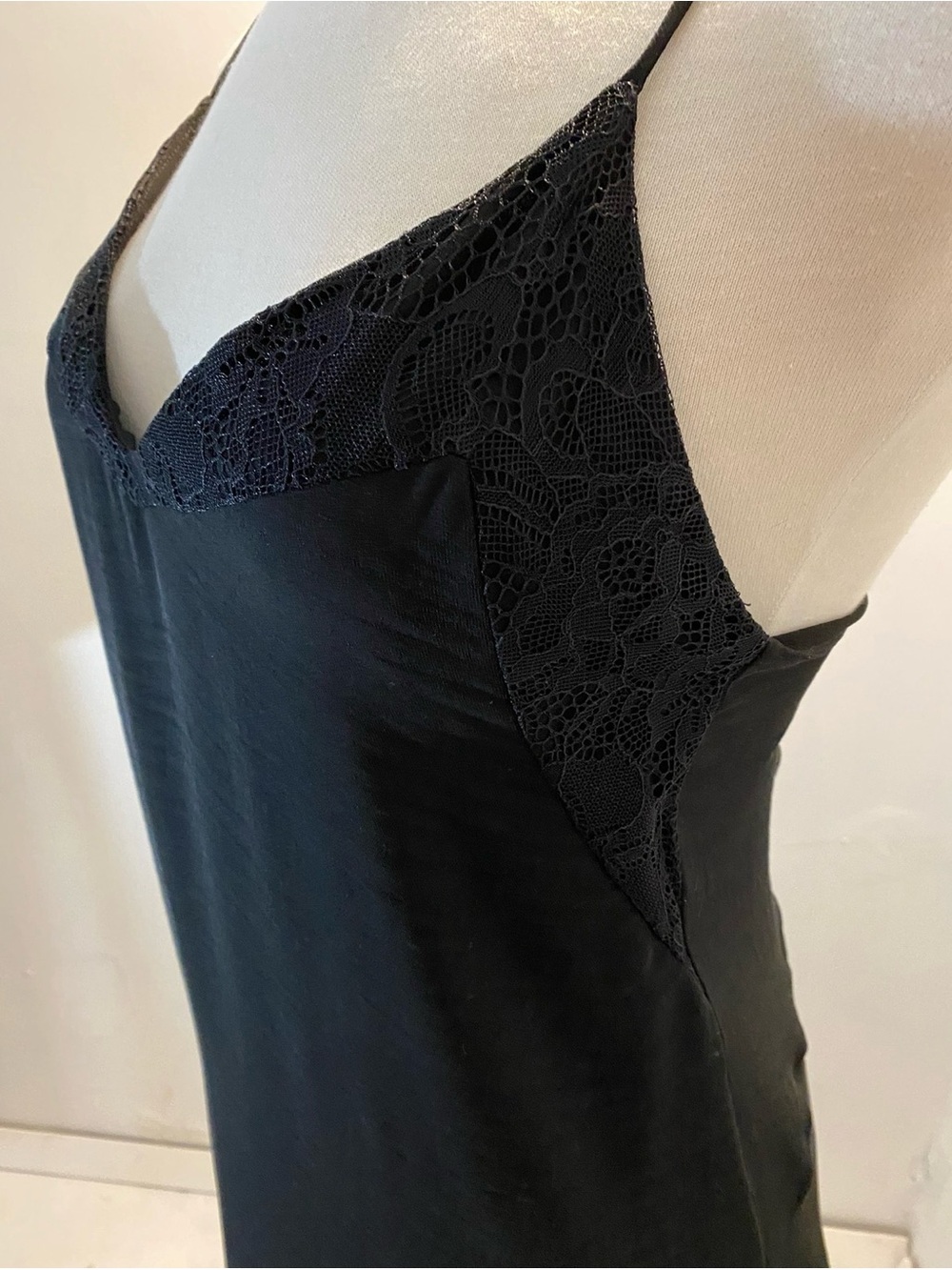 Zara  Black Slip Maxi Dress with Side Slit - Picture 8 of 11